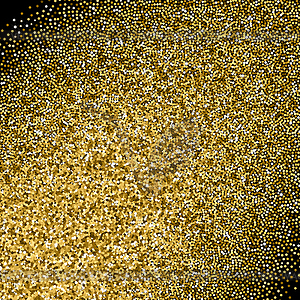 Glitter golden gradient with scattered sparkles - vector clip art