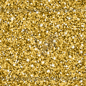 Glitter seamless pattern with golden circles and - vector image