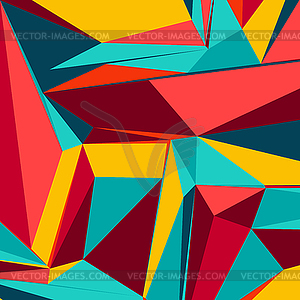 Абстрактный фон с разноцветными треугольниками для - графика в векторном формате