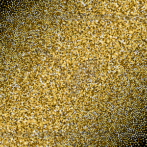 Glitter golden gradient with scattered sparkles - vector image