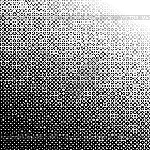 Background with gradient of black and white circles - vector clip art