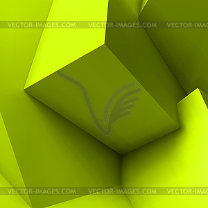 Abstract geometric background with overlapping cubes - vector image