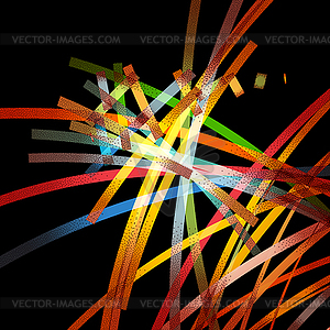 Абстрактный фон с ретро-красочных линий и - векторное изображение