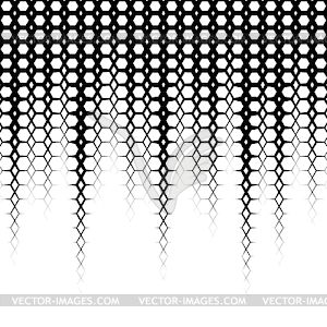 Фон с градиентом черно-белых гексах - векторный клипарт