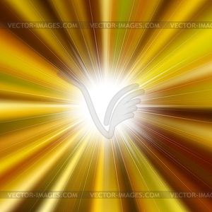 Flare bright shiny star - vector image