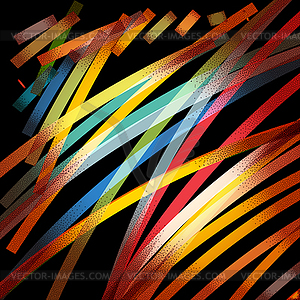 Abstract background with retro colorful lines and - vector image