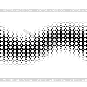 Фон с градиентом черно-белых гексах - изображение в векторе / векторный клипарт