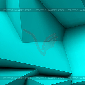 Abstract geometric background with overlapping cubes - vector image