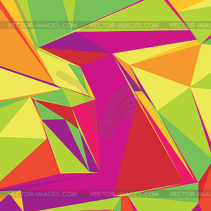 Abstract background with colorful triangles for - vector image