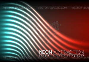 Яркий блестящий фон неоновые линии - векторный клипарт / векторное изображение