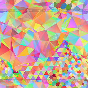 Seamless pattern with rainbow colored glitch - royalty-free vector clipart