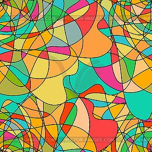 Seamless pattern with abstract swirling colorful - vector image