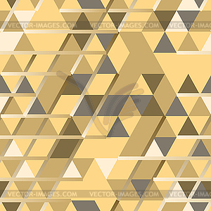 Khaki seamless pattern with triangular protection - vector clipart