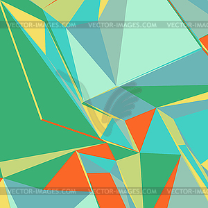 Абстрактный фон с разноцветными треугольниками для - векторное изображение клипарта