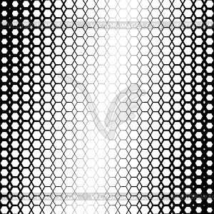 Background with gradient of black and white hexes - white & black vector clipart