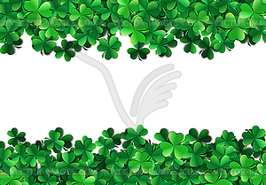 Saint Patricks day background with sprayed green - vector image