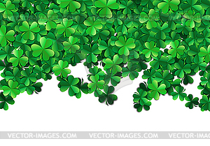 Saint Patricks day background with sprayed green - vector clipart