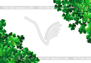 Санкт Патрика день фон с опрыскивают зеленый - векторное изображение клипарта