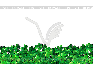 Saint Patricks day background with sprayed green - vector clipart