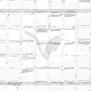 White background with old grungy tiles pattern and - vector image