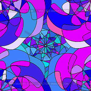 Seamless pattern with abstract swirling colorful - vector image