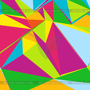 Абстрактный фон с разноцветными треугольниками для - векторное графическое изображение
