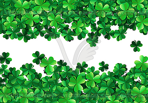 Saint Patricks day background with sprayed green - vector image