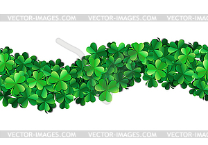 Saint Patricks day background with sprayed green - vector clipart