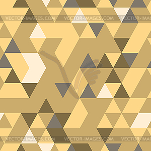 Khaki seamless pattern with triangular protection - vector clipart