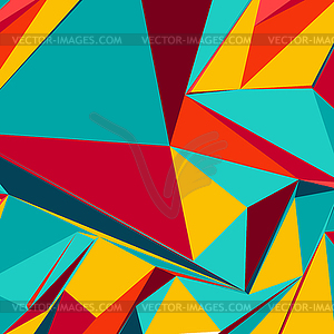 Abstract background with colorful triangles for - vector image