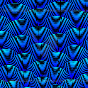 Feather styled background with curved lines styled - vector image