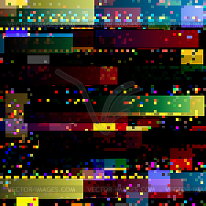 Glitch abstract background with colorful - vector clipart