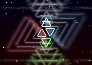 Magic elements symbol spreads shiny mystic energy i - vector image