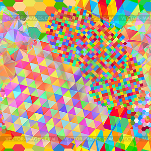 Seamless pattern with gainbow colored glitch - vector image