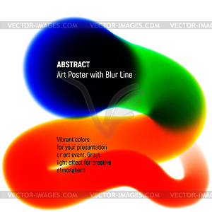 Abstract blurred line with high intensity juicy - vector clipart / vector image