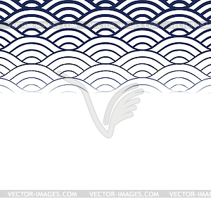 Background with abstract line waves pattern and - vector clip art