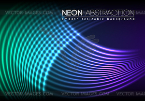 Bright shiny neon lines background - vector clip art