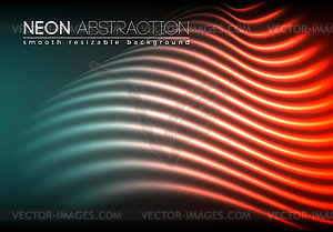 Bright shiny neon lines background - vector clipart / vector image