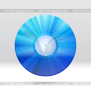 Vinyl disc 12 inch LP record with colorful - color vector clipart