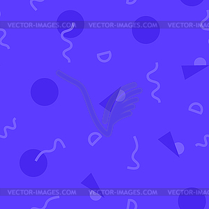 Seamless pattern with 80s memphis geometics style - vector clipart