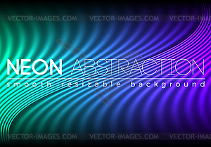 Bright shiny neon lines background - vector clip art