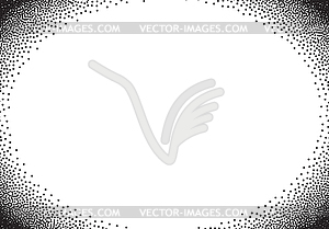Dotwork градиент фон, черный и белый - изображение в векторном формате