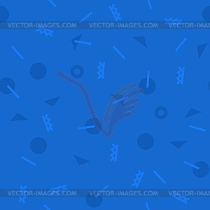 Бесшовный с 80-ыми МЕМФИС стиля geometics - изображение в векторном виде