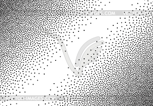Dotwork градиент фон, черный и белый - векторный дизайн