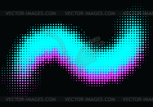 Pop art halftone retro background shapes with - vector image