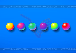 Abstract background shiny memphis acid colored ball - vector clipart