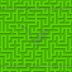 Maze seamless pattern with endless tiled labyrinth - royalty-free vector clipart