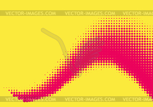 Pop art halftone retro background shapes with - vector clip art