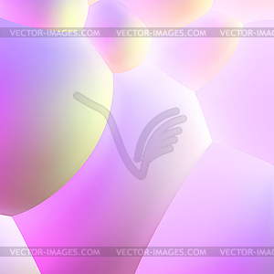 Abstract background with pearlescent soft bubbles - vector EPS clipart