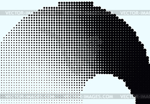 Pop art halftone retro background shapes with - vector image